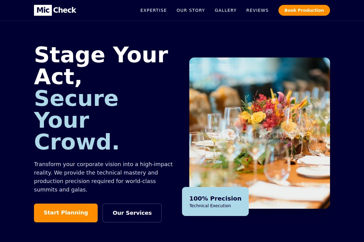 MicCheck Corporate Event