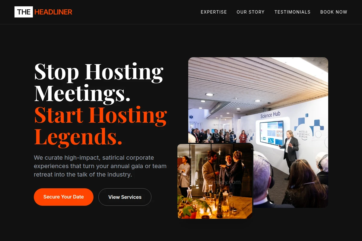 Satire Corporate Event
