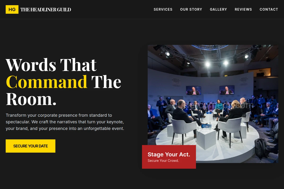 Writer Corporate Event