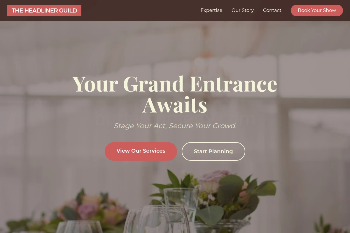Curtain Event Planning