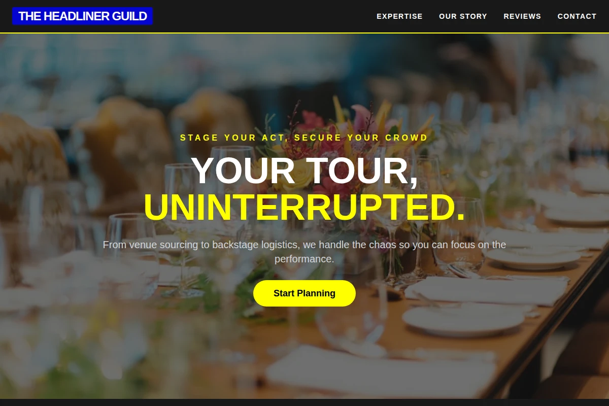 Tour Event Planning