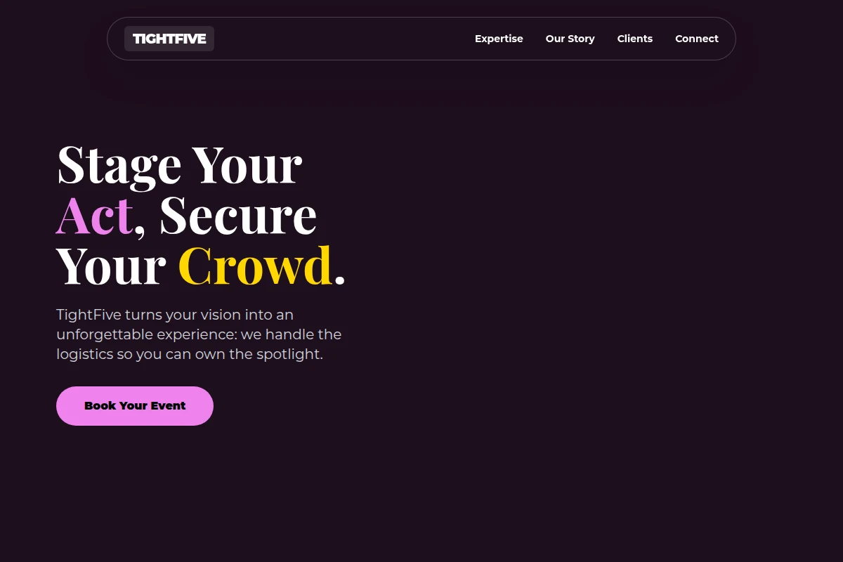 TightFive Event Planning