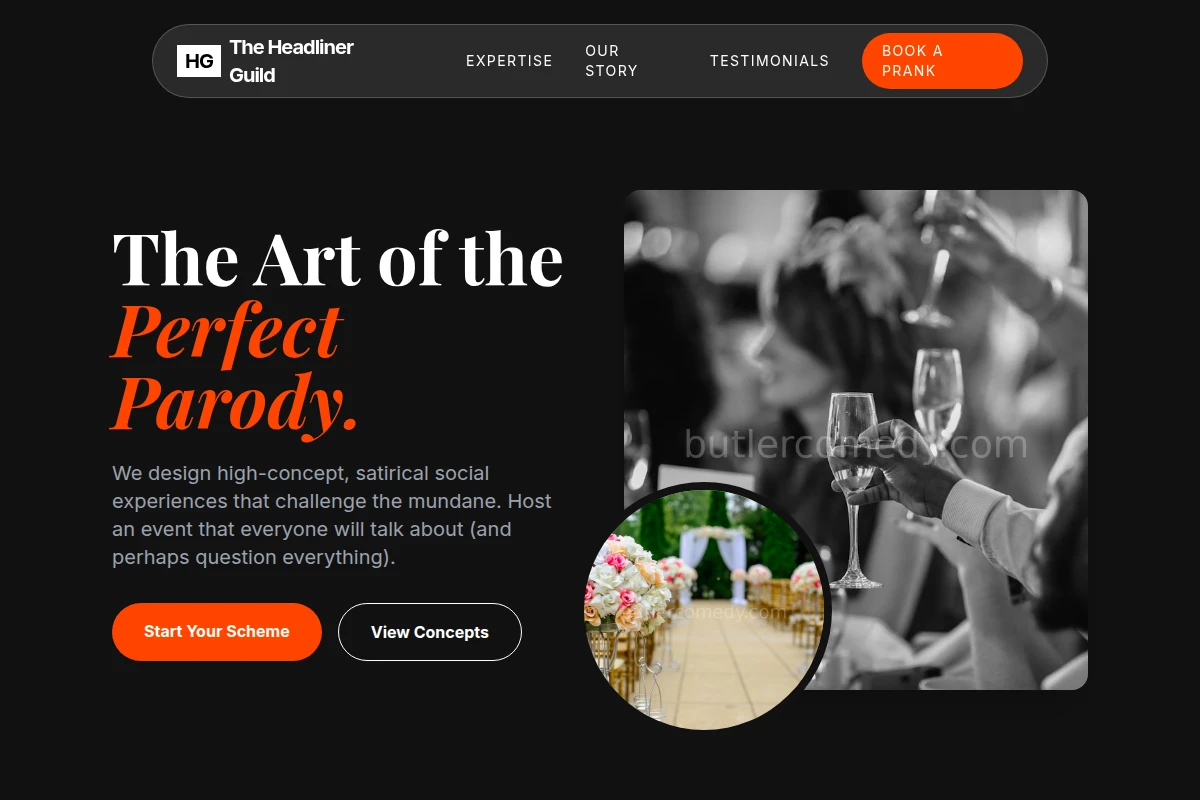 Satire Event Planning